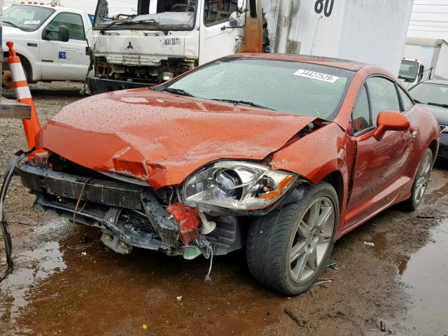 4A3AK44T16E034645 - 2006 MITSUBISHI ECLIPSE SE ORANGE photo 2