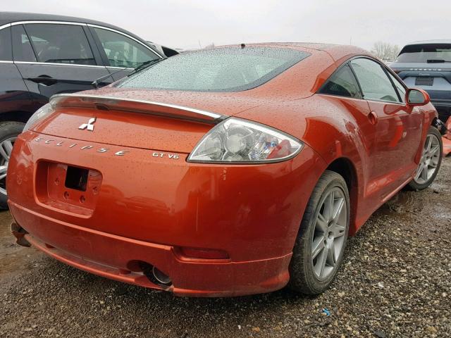 4A3AK44T16E034645 - 2006 MITSUBISHI ECLIPSE SE ORANGE photo 4