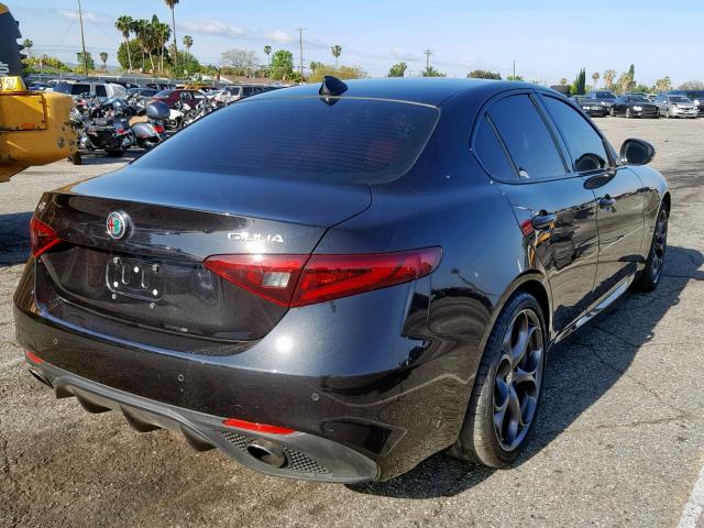 ZARFAECN1J7570700 - 2018 ALFA ROMEO GIULIA TI BLACK photo 4