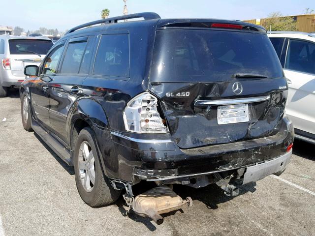 4JGBF71E47A207615 - 2007 MERCEDES-BENZ GL 450 4MA BLACK photo 3