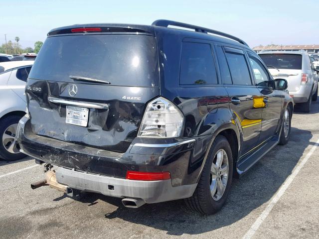 4JGBF71E47A207615 - 2007 MERCEDES-BENZ GL 450 4MA BLACK photo 4