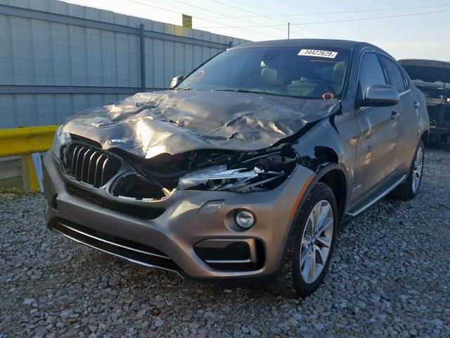 5UXKU2C31H0U29138 - 2017 BMW X6 XDRIVE3 BEIGE photo 2