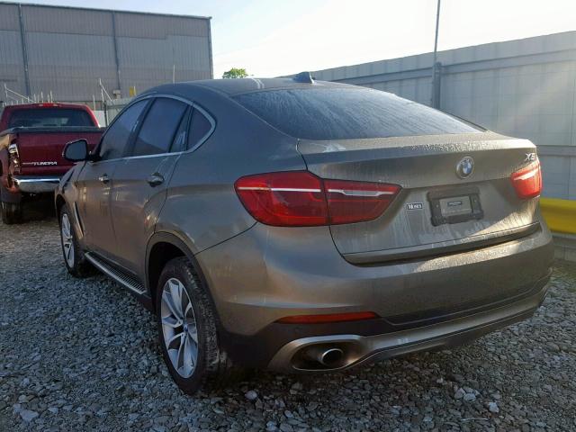 5UXKU2C31H0U29138 - 2017 BMW X6 XDRIVE3 BEIGE photo 3