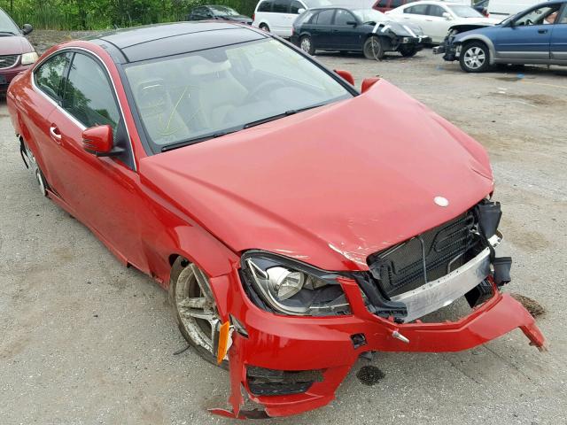 WDDGJ4HB1FG390735 - 2015 MERCEDES-BENZ C 250 RED photo 1