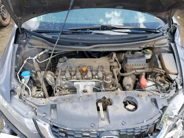 19XFB2F73FE083721 - 2015 HONDA CIVIC SE GRAY photo 7