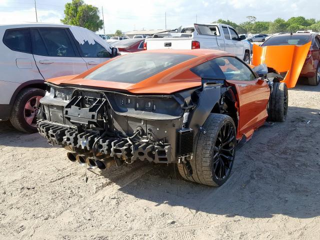 1G1YP2D68K5604015 - 2019 CHEVROLET CORVETTE Z06 1LZ  photo 4