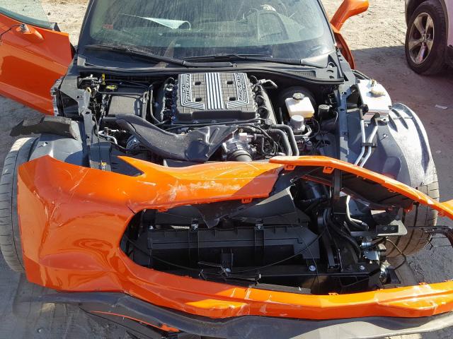 1G1YP2D68K5604015 - 2019 CHEVROLET CORVETTE Z06 1LZ  photo 7