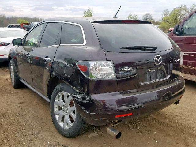 JM3ER293980202942 - 2008 MAZDA CX-7 PURPLE photo 3