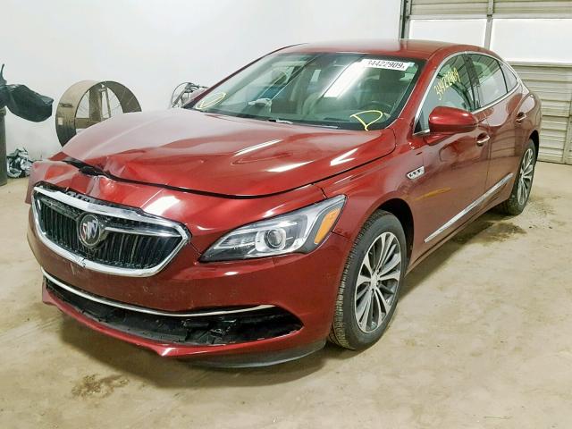 1G4ZR5SS6HU149697 - 2017 BUICK LACROSSE P RED photo 2