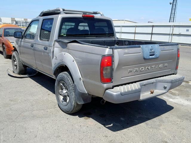 1N6ED27TX1C361710 - 2001 NISSAN FRONTIER C SILVER photo 3