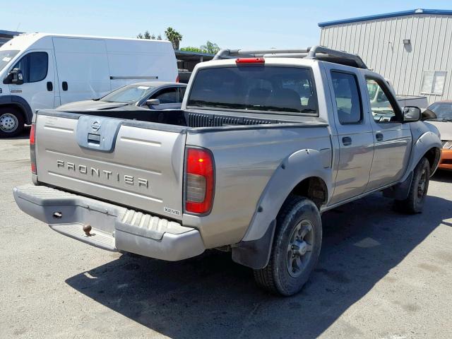 1N6ED27TX1C361710 - 2001 NISSAN FRONTIER C SILVER photo 4