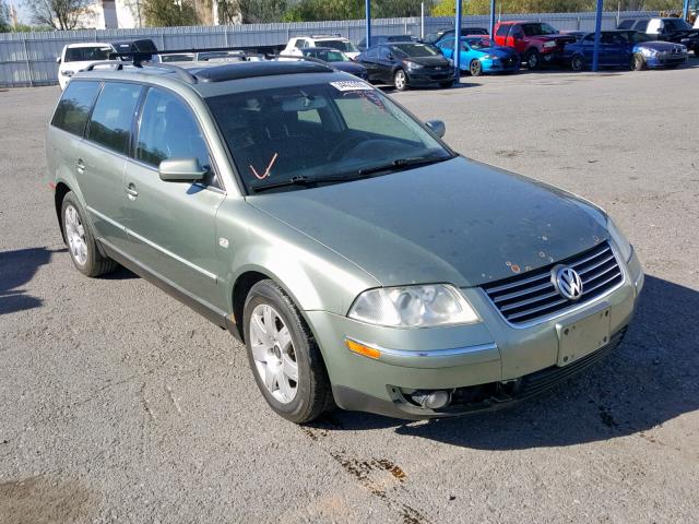 WVWYH63B83E073331 - 2003 VOLKSWAGEN PASSAT GLX GREEN photo 1