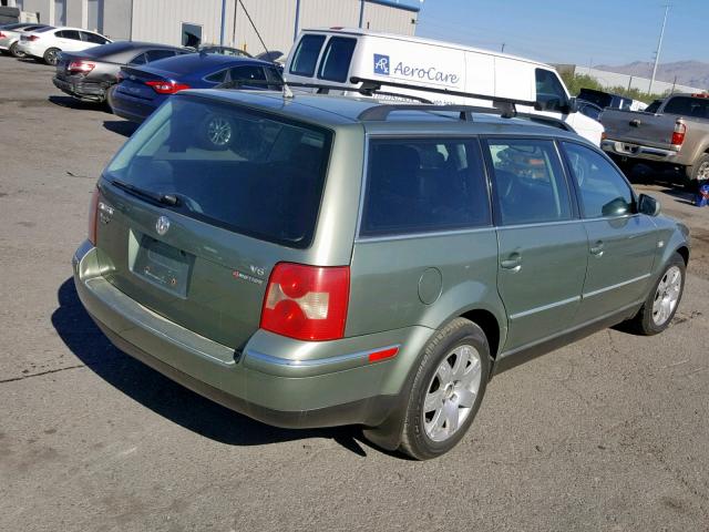 WVWYH63B83E073331 - 2003 VOLKSWAGEN PASSAT GLX GREEN photo 4