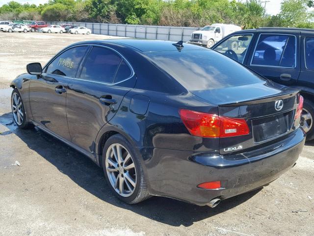 JTHBE262182015846 - 2008 LEXUS IS 350 BLACK photo 3