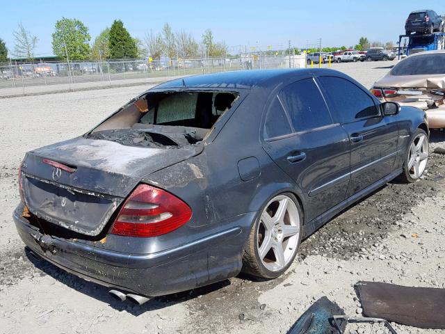 WDBUF76JX3A375206 - 2003 MERCEDES-BENZ E 55 AMG GRAY photo 4