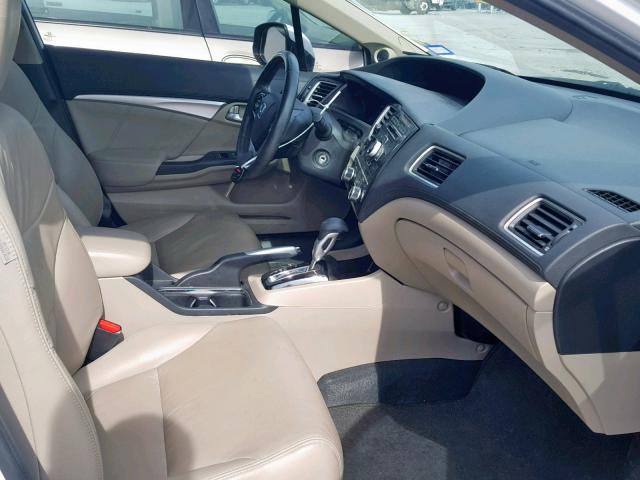 19XFB2F97DE061378 - 2013 HONDA CIVIC EXL 白色 照片 5