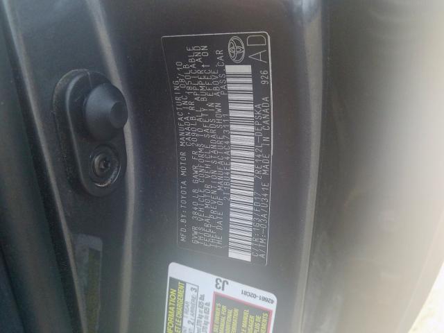 2T1BU4EE4AC473111 - 2010 TOYOTA COROLLA BASE  照片 10