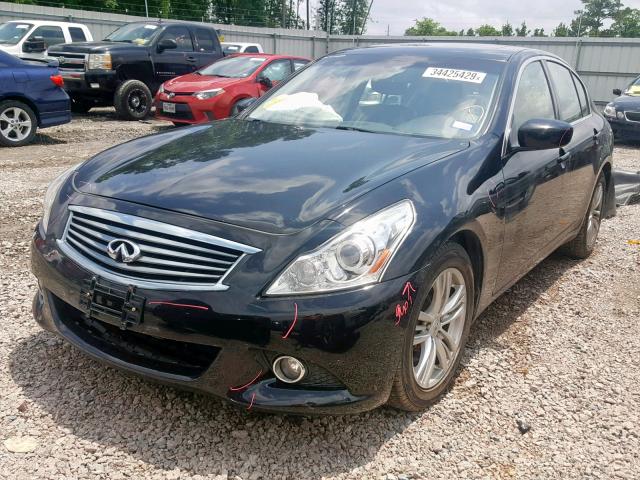 JN1CV6AP3DM303935 - 2013 INFINITI G37 BASE BLACK photo 2