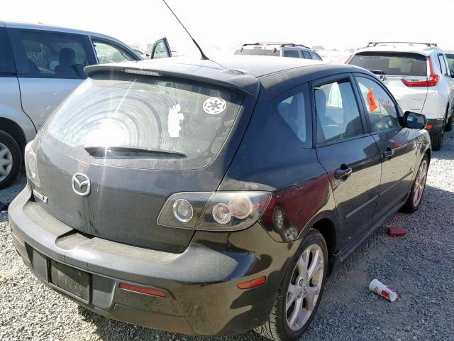 JM1BK343171683145 - 2007 MAZDA 3 HATCHBAC BLACK photo 4