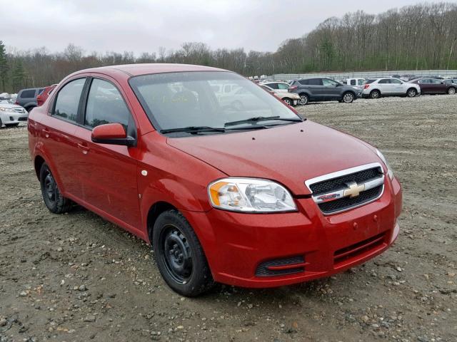 KL1TD56678B057913 - 2008 CHEVROLET AVEO BASE წითელი ფოტო 1