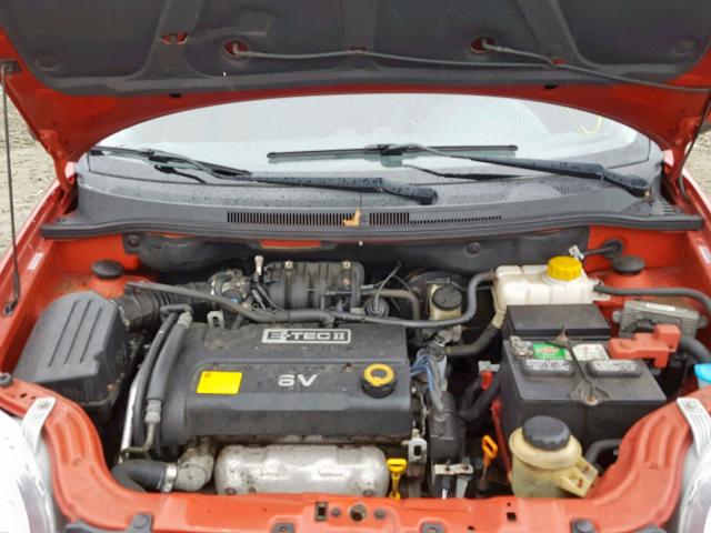KL1TD56678B057913 - 2008 CHEVROLET AVEO BASE წითელი ფოტო 7