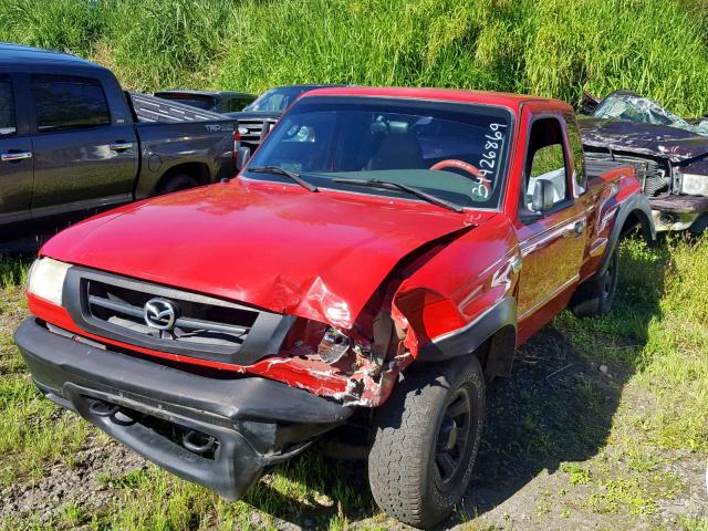 4F4ZR47E25PM02064 - 2005 MAZDA B4000 CAB RED photo 2