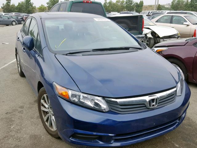 19XFB2F93CE339899 - 2012 HONDA CIVIC EXL BLUE photo 1