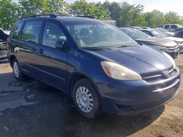 5TDZA23C24S097422 - 2004 TOYOTA SIENNA CE BLUE photo 1