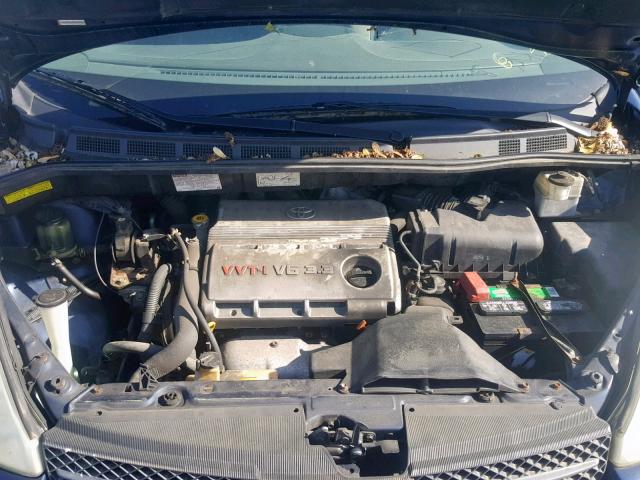 5TDZA23C24S097422 - 2004 TOYOTA SIENNA CE BLUE photo 7