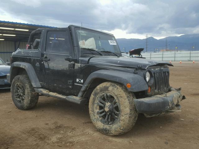 1J4FA24187L112313 - 2007 JEEP WRANGLER X BLACK photo 1