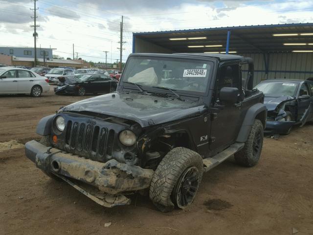 1J4FA24187L112313 - 2007 JEEP WRANGLER X BLACK photo 2