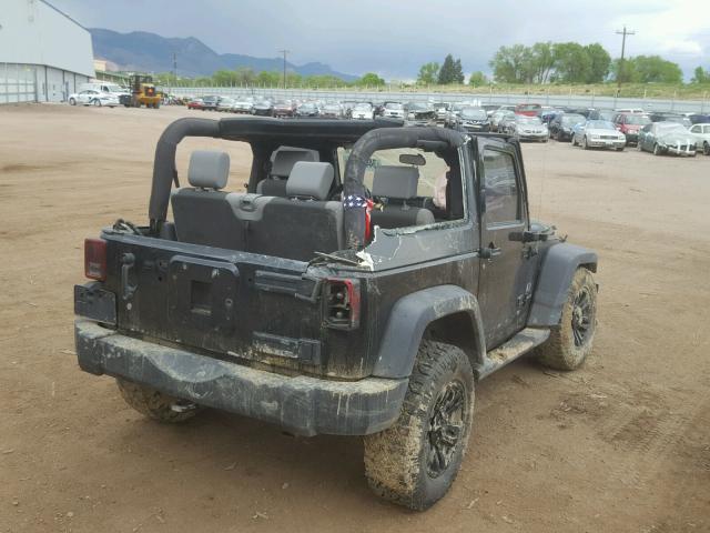 1J4FA24187L112313 - 2007 JEEP WRANGLER X BLACK photo 4