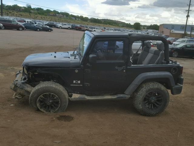 1J4FA24187L112313 - 2007 JEEP WRANGLER X BLACK photo 9