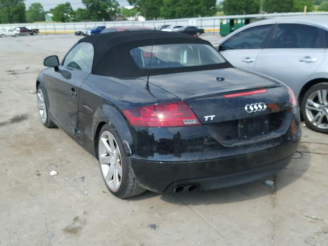 TRUMF38J281044253 - 2008 AUDI TT 2.0T BLACK photo 3