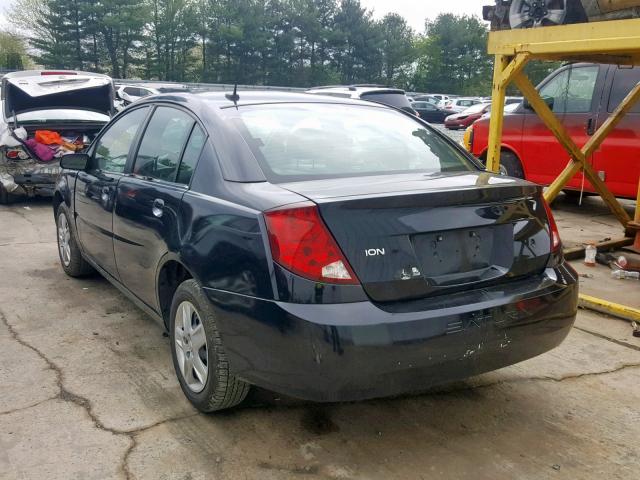 1G8AJ58F96Z168306 - 2006 SATURN ION LEVEL BLACK photo 3