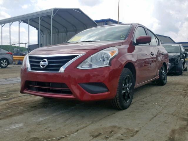 3N1CN7AP8KL840331 - 2019 NISSAN VERSA S RED photo 2