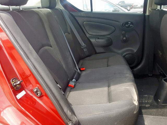 3N1CN7AP8KL840331 - 2019 NISSAN VERSA S RED photo 6