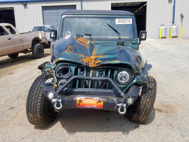 1J4FA59S61P305059 - 2001 JEEP WRANGLER / GREEN photo 9