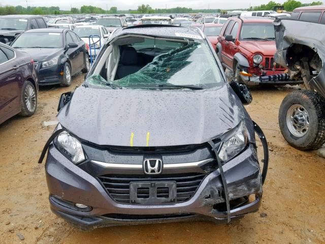 3CZRU6H74HM710201 - 2017 HONDA HR-V EXL GRAY photo 9