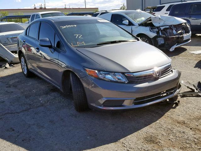 19XFB2F93CE026643 - 2012 HONDA CIVIC EXL GRAY photo 1