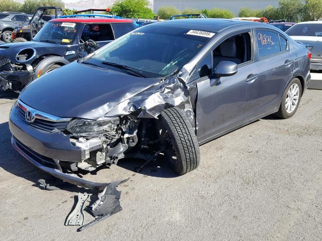 19XFB2F93CE026643 - 2012 HONDA CIVIC EXL GRAY photo 2