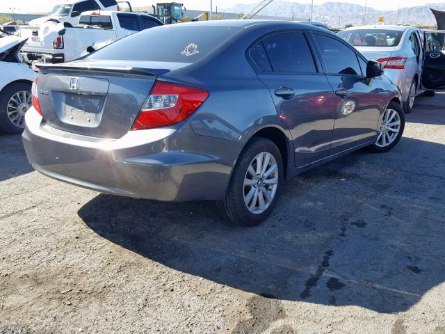 19XFB2F93CE026643 - 2012 HONDA CIVIC EXL GRAY photo 4