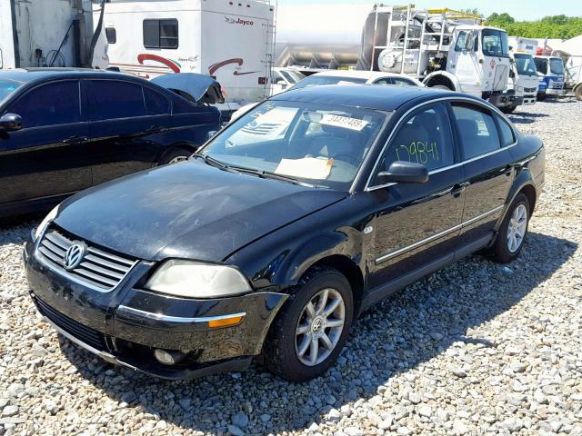 WVWPD63B44E063906 - 2004 VOLKSWAGEN PASSAT GLS BLACK photo 2