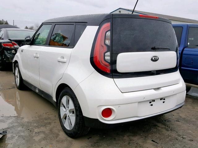 KNDJX3AE1G7014289 - 2016 KIA SOUL EV + WHITE photo 3