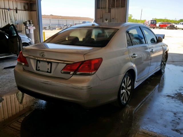 4T1BK3DB6BU382641 - 2011 TOYOTA AVALON BAS GRAY photo 4