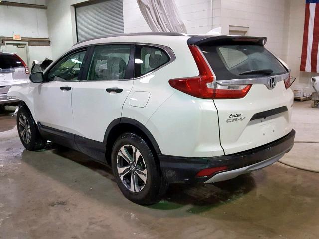 2HKRW6H35HH214990 - 2017 HONDA CR-V LX WHITE photo 3