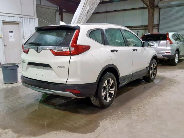 2HKRW6H35HH214990 - 2017 HONDA CR-V LX WHITE photo 4