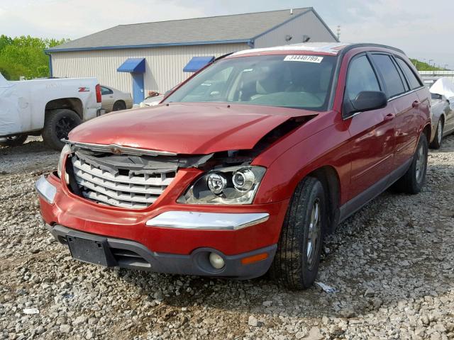 2C8GF68424R336833 - 2004 CHRYSLER PACIFICA RED photo 2