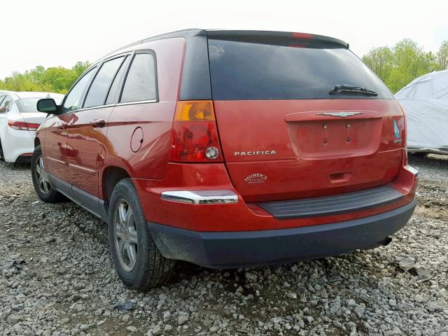 2C8GF68424R336833 - 2004 CHRYSLER PACIFICA RED photo 3