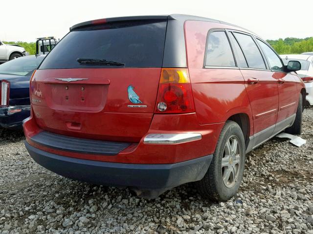 2C8GF68424R336833 - 2004 CHRYSLER PACIFICA RED photo 4